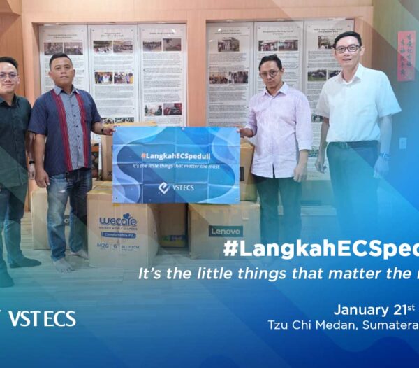 VST ECS Indonesia through #LangkahECSPeduli Delivered Essential Supplies to Flood Victims in Sumatra